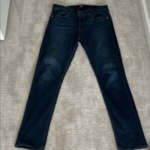 PAIGE Men's Deep Indigo Straight Jeans